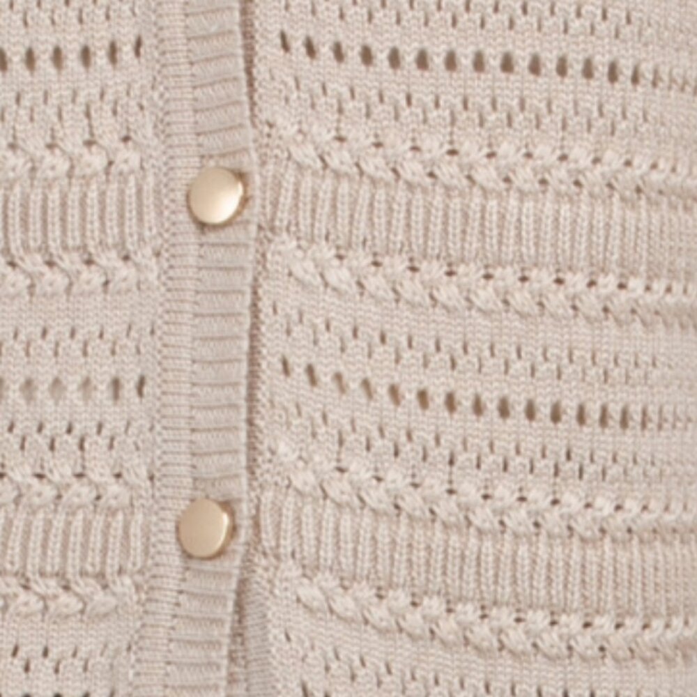 CYRUS Novelty Stitch Button Front Cardigan - Picture 5 of 5